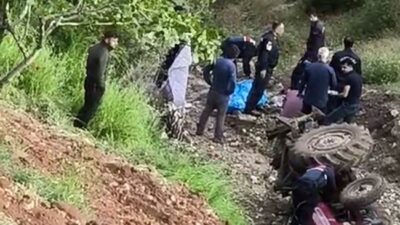 Traktörün altında kaldı Feci kaza, Şahinbey ilçesine bağlı kırsal Bekişli