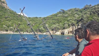 Olay, Marmaris ilçesi Cennet Adası mevkii Akvaryum Koyu’nda saat 15.45
