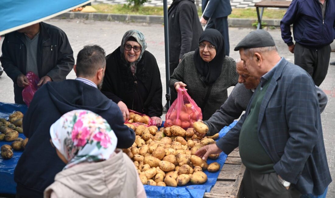 İlçe sakinlerinin taze ve bütçe dostu ürünlere ulaşabilmesi amacıyla kurulan