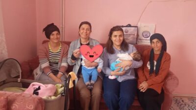 Sosyal belediyecilik anlayışıyla yürütülen proje kapsamında, yeni evlat sevinci yaşayan