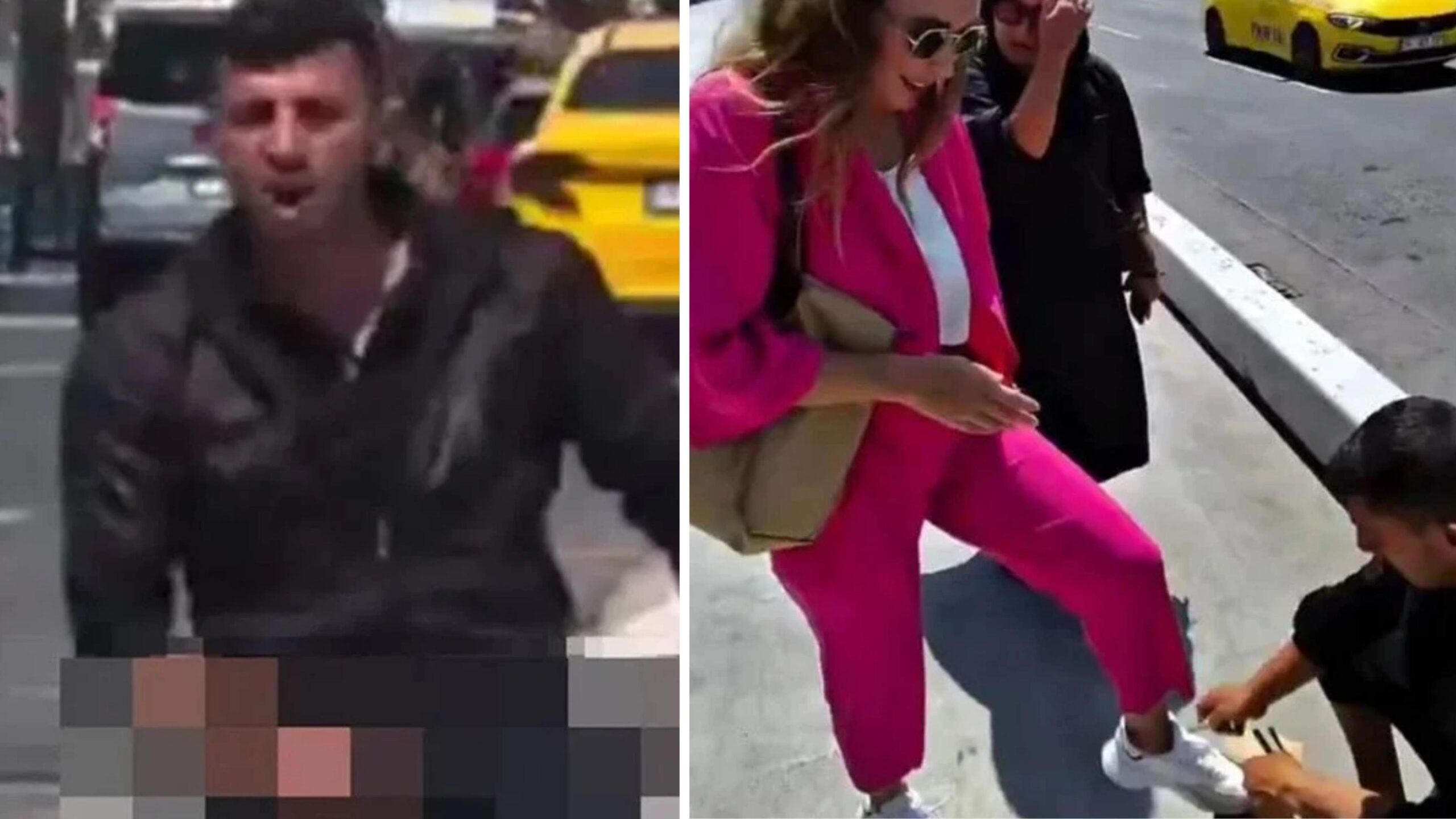 Galata Köprüsü’nde çirkin görüntüler! Turiste hayasız hareketler…