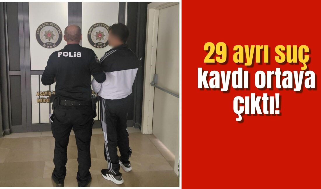 29 ayrı suç kaydı ortaya çıktı Afyonkarahisar İl Emniyet Müdürlüğü