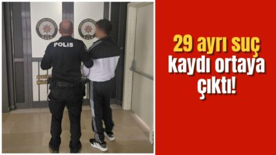 29 ayrı suç kaydı ortaya çıktı Afyonkarahisar İl Emniyet Müdürlüğü