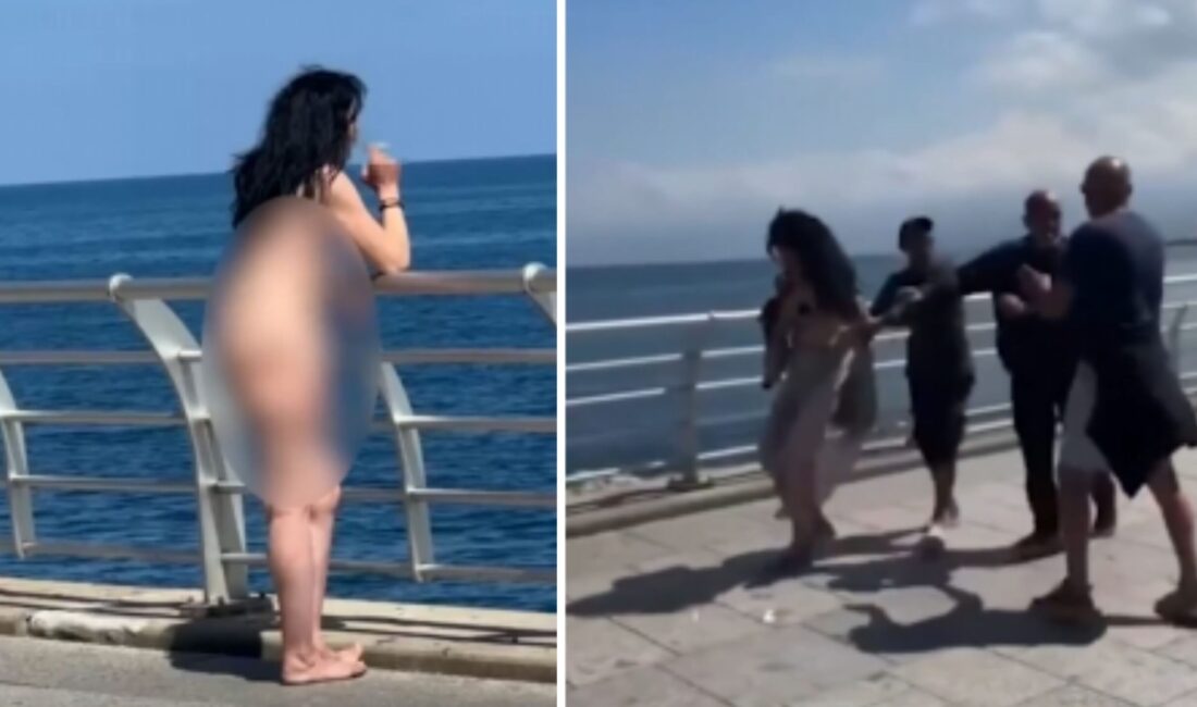 Sözlü tartışma yerini fiziksel şiddete bıraktı Cep telefonu kamerasıyla saniye