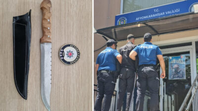 “Polis geliyor” sesiyle kaçtılar: Yaşlı adamın üzerine bıçakla yürüdü! Kızların