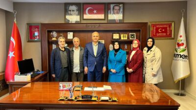 Ziyaretten duyduğu memnuniyeti dile getiren Erkmen Belediye Başkanı Yücel Şahin,