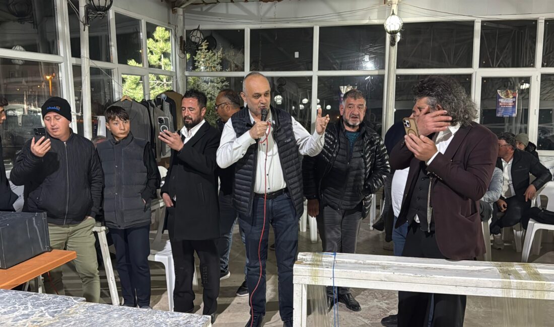 İscehisar yoğurt pazarı mevkiinde bugün kurulan mezat alanında, Batın’ın sağlığına