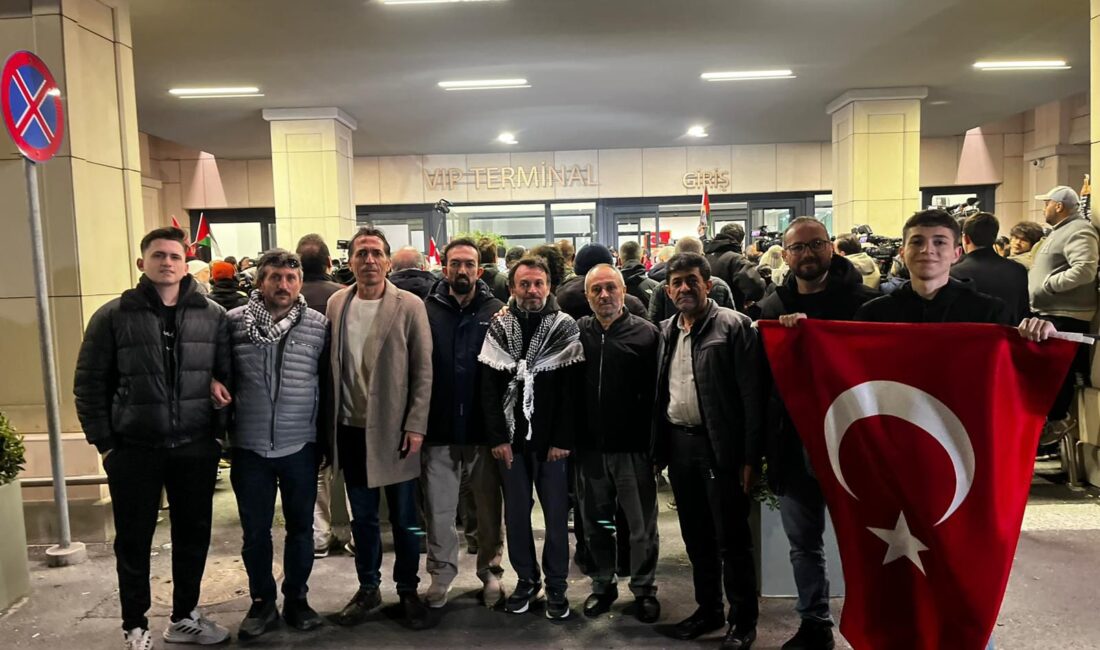 Sevenleri İstanbul Havalimanı’nda karşıladı Gazze’deki insani krize dikkat çekmek ve