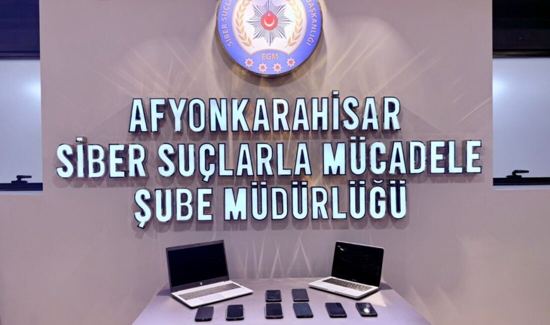 AFYONKARAHİSAR (AA) – Afyonkarahisar merkezli düzenlenen dolandırıcılık operasyonunda gözaltına alınan