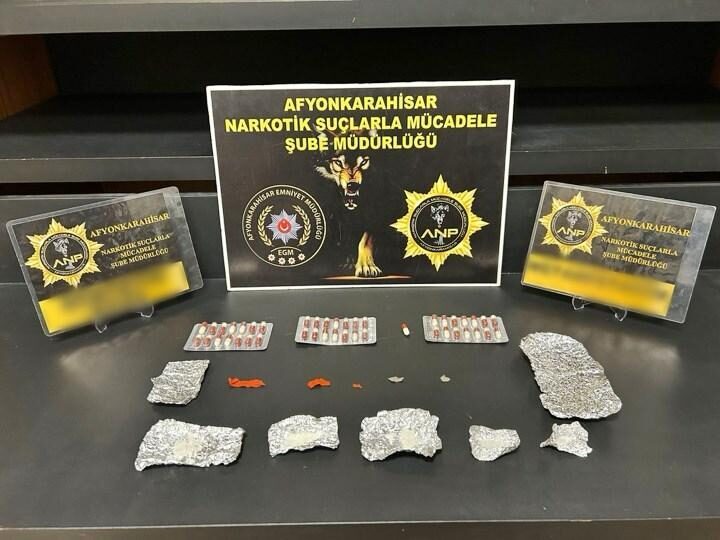 Afyonkarahisar’da uyuşturucu operasyonunda yakalanan zanlı tutuklandı