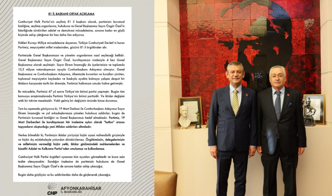 “PARTİMİZE YÖNELİK SALDIRILARA TESLİM OLMAYACAĞIZ” Açıklamada, partinin meşruiyetini millet iradesinden