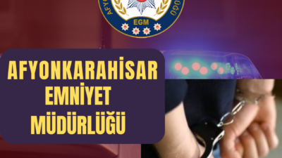 Afyonkarahisar İl Emniyet Müdürlüğü görevlilerince aranan şahıslara yönelik yapılan çalışmalarda;