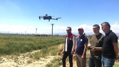 EKİPLER DRONLARLA HAVADAN İNCELEME BAŞLATTI İl ve ilçe müdürlüklerine bağlı