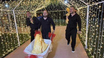 Erbaa’da bir düğün salonunda düzenlenen törende Beytullah Şahin ve Selin