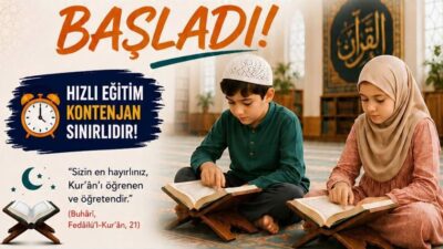 Çocuklara Kur’an-ı Kerim öğrenme fırsatı sunacak kurs için kayıtların başladığı
