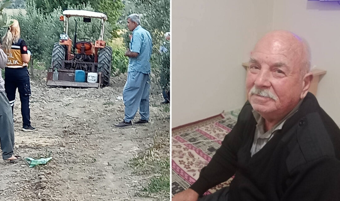 EL FRENİ ÇEKİLMEYEN TRAKTÖR HAREKET ETTİ Korkunç olay, Tarsus ilçesine