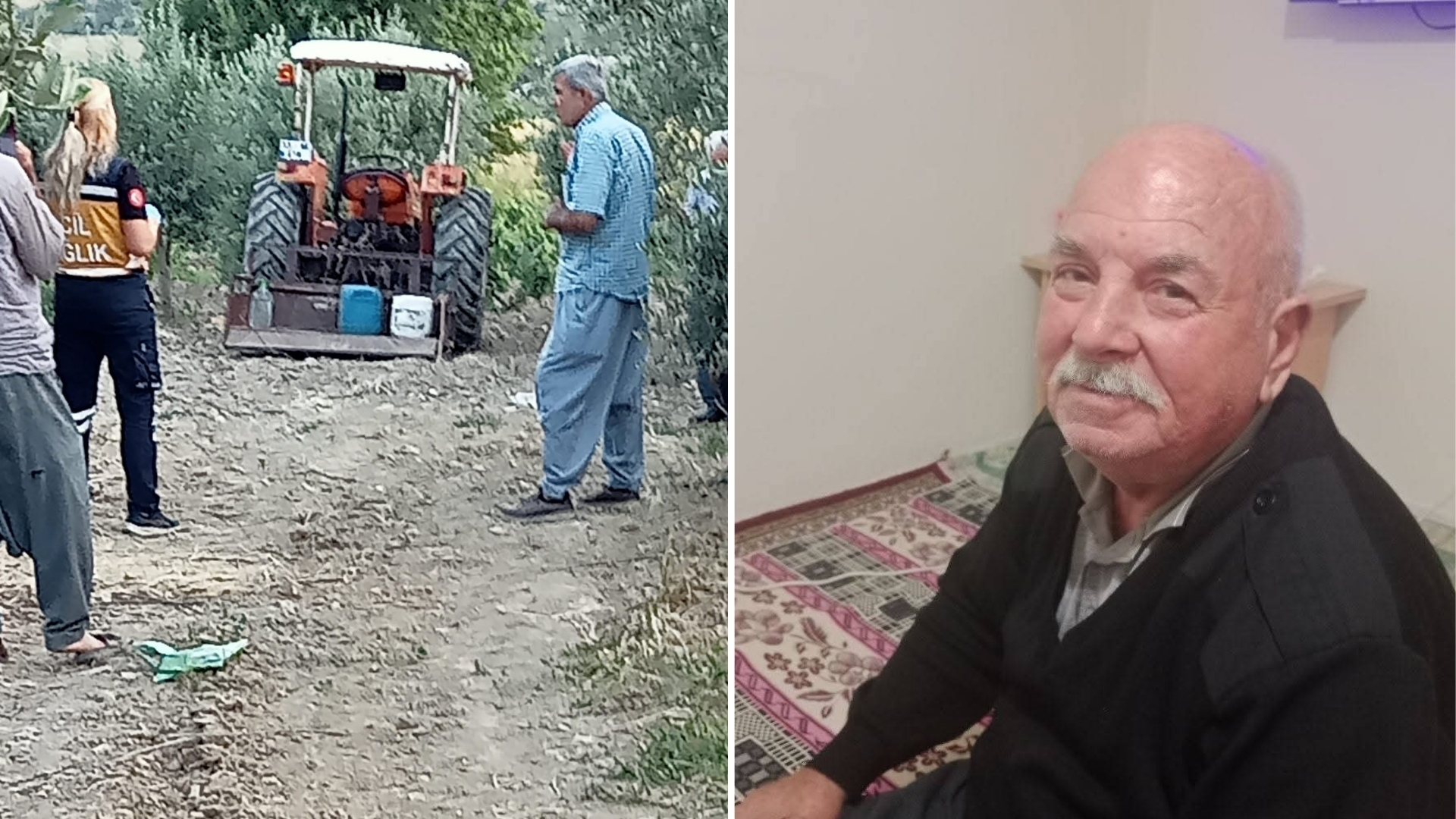 Traktörün altında kalan yaşlı adam feci şekilde can verdi!