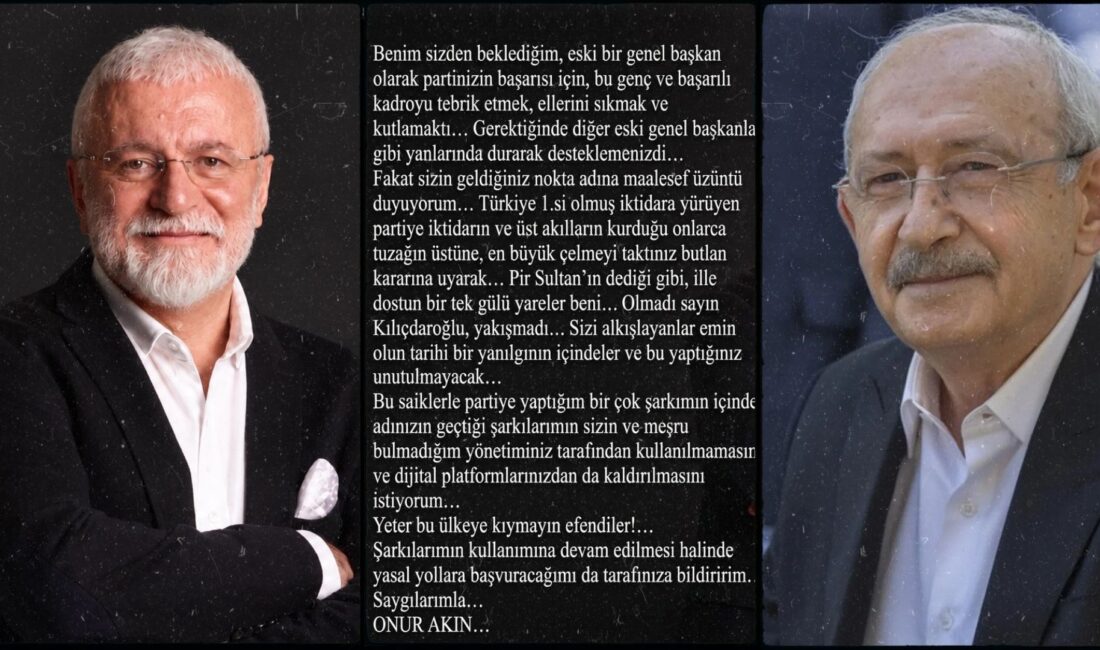Onur Akın, yaptığı yazılı açıklamada, partisinin başarısı için eski genel