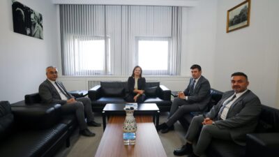 Başkan Köksal, görüşmeye ilişkin paylaşımında Vali Yardımcısı İhsan Ayrancı ve