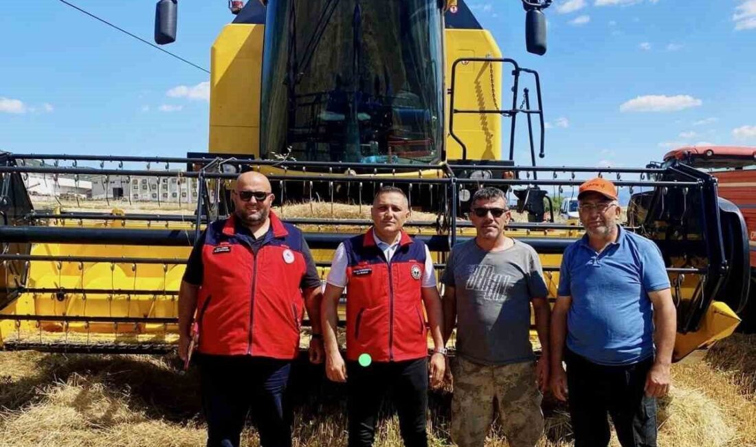 Afyonkarahisar’ın Dinar ilçesinde hububat hasat sezonunun başlamasıyla birlikte, Dinar İlçe