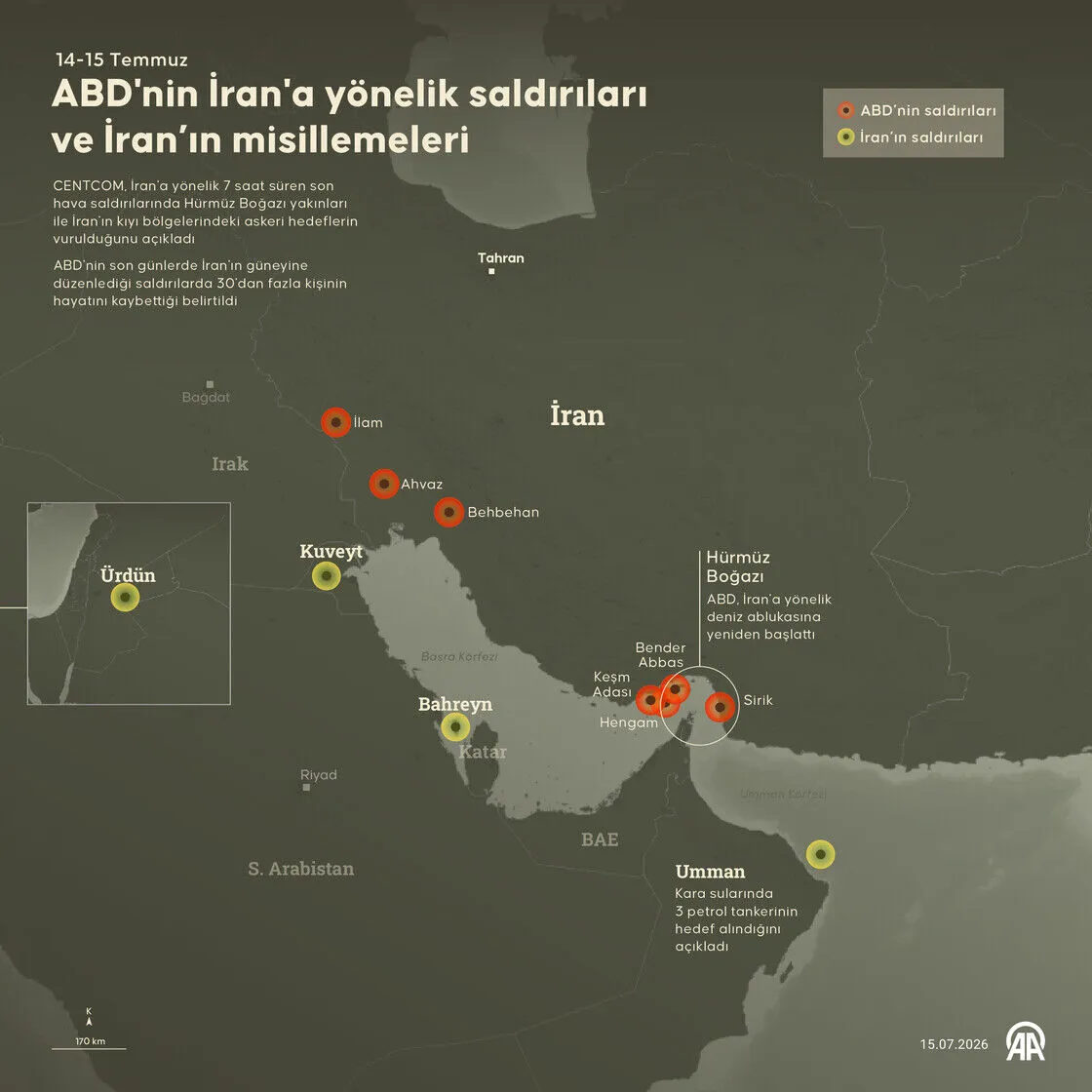 ABD'nin İran'a yönelik saldırıları ve İran’ın misillemeleri