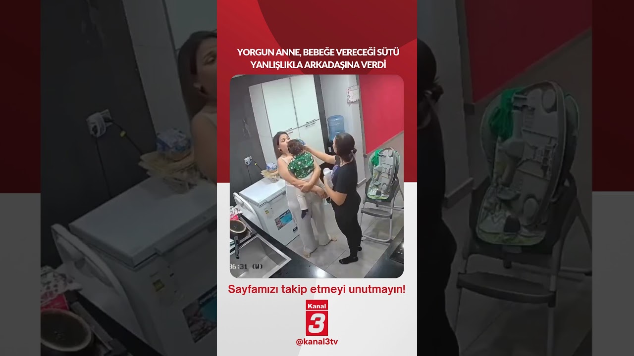 Yorgun anne, bebeğe vereceği sütü yanlışlıkla arkadaşına verdi…