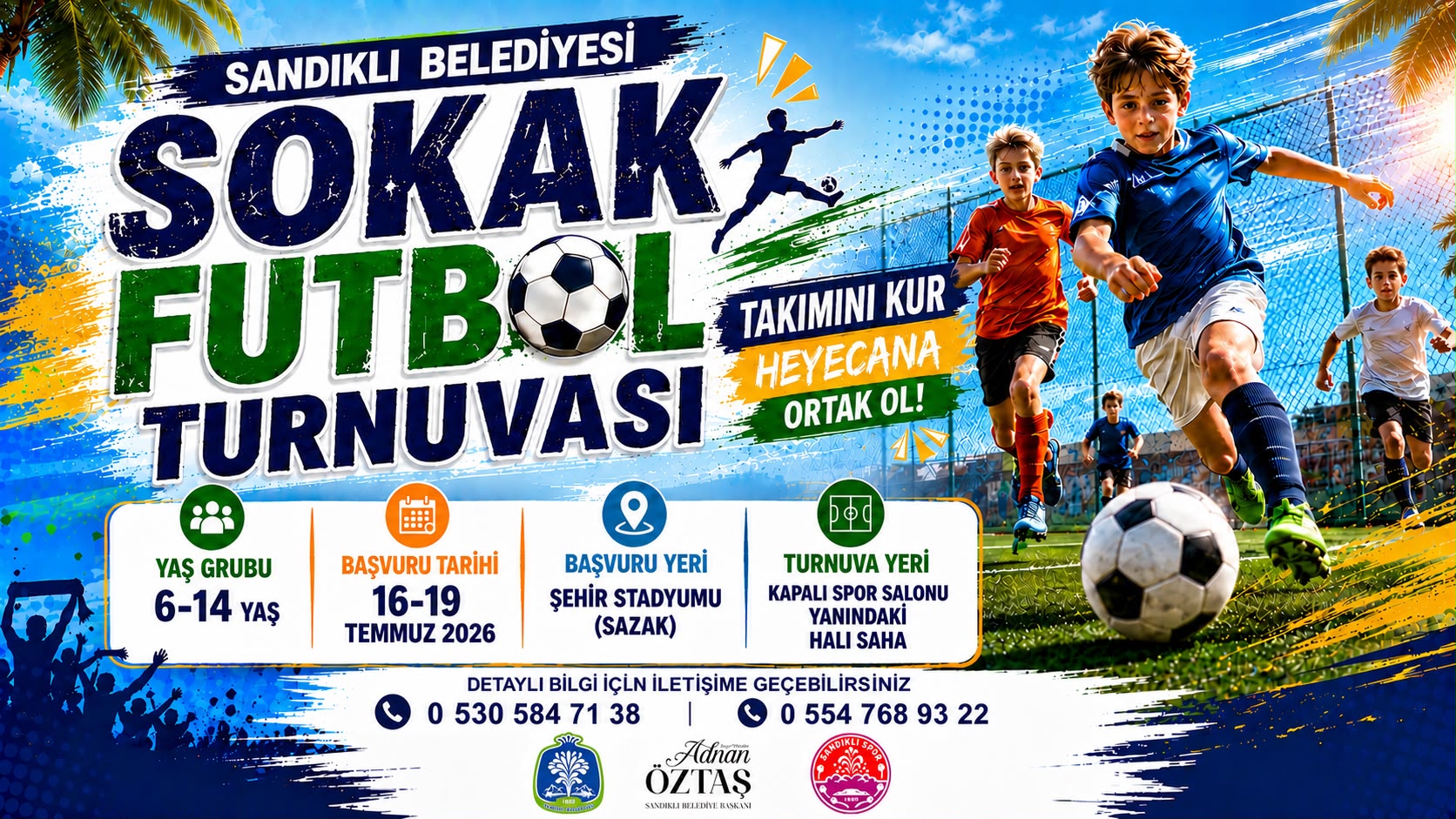 Sandıklı'da sokak futbolu heyecanı başlıyor