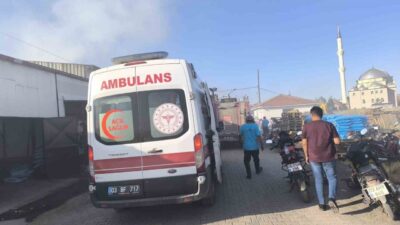 Afyonkarahisar’ın Şuhut ilçesinde bir iş yerinde tüp patlaması sonucu çıkan