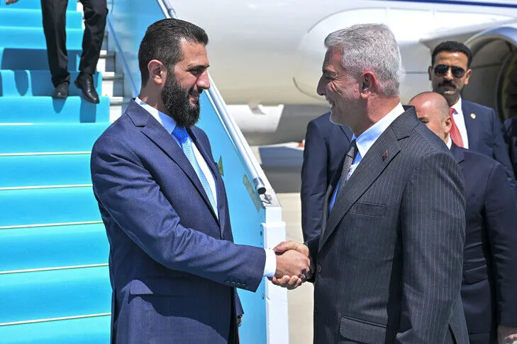 Suriye Cumhurbaşkanı Ahmed Şara Ankara’ya geldi