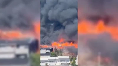 Norveç basını, çok sayıda konutun bulunduğu bir sitede çıkan yangının