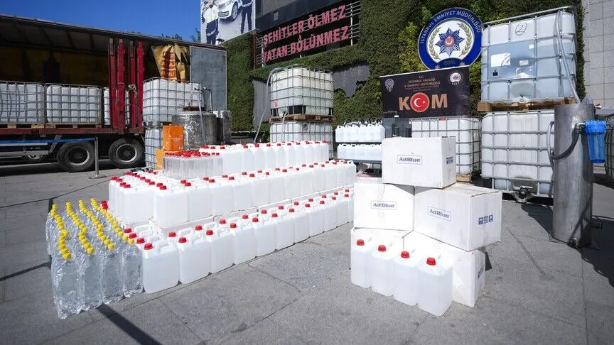 Yılbaşından bu yana yaklaşık 500 bin litre sahte ve kaçak içki ele geçirildi