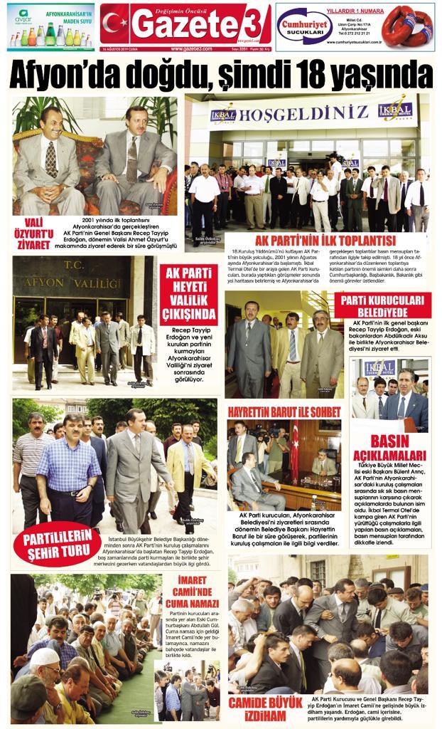 AK Parti’nin hikâyesi Afyonkarahisar’da başladı