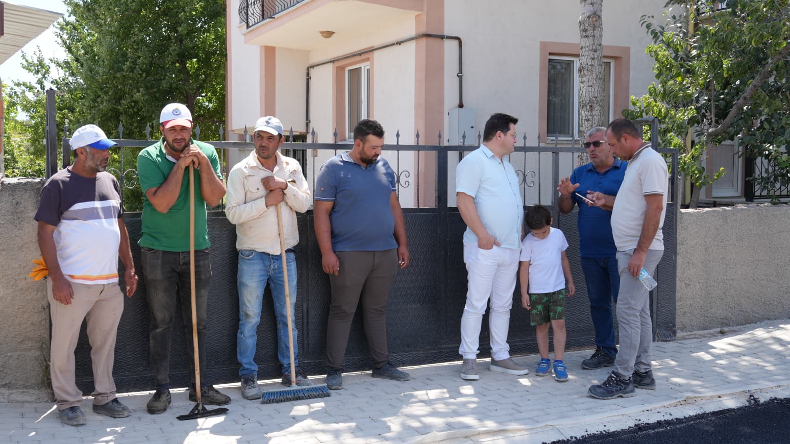 Başkan Aynacı Cezaevi Yolu’nda çalışmaları yerinde inceledi