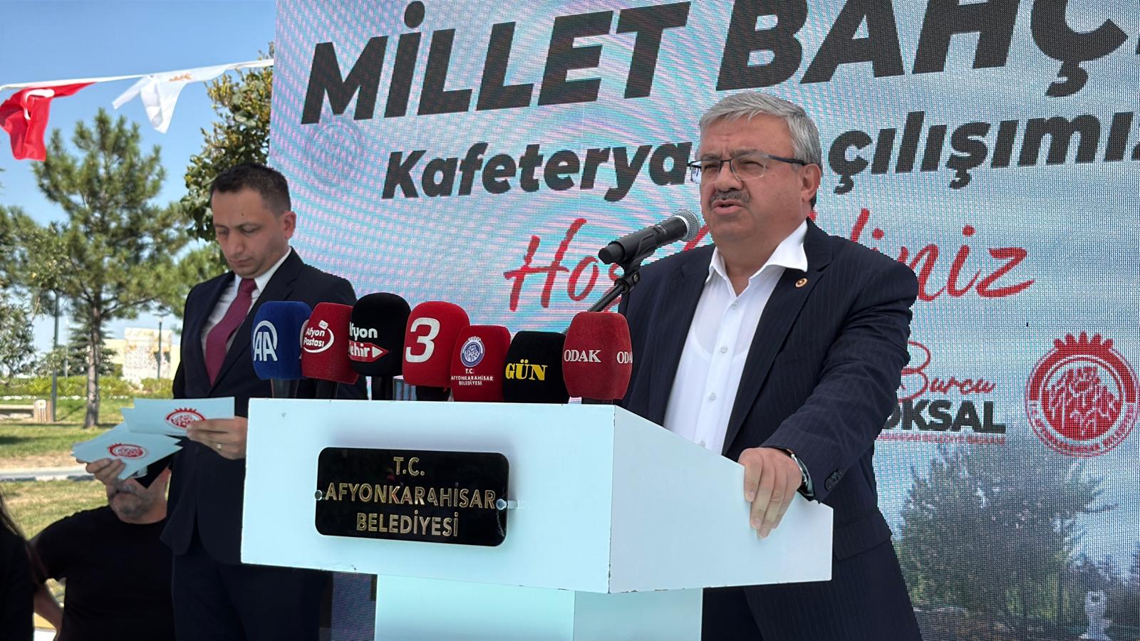 Millet Bahçesi Kafeteryası hizmete açıldı