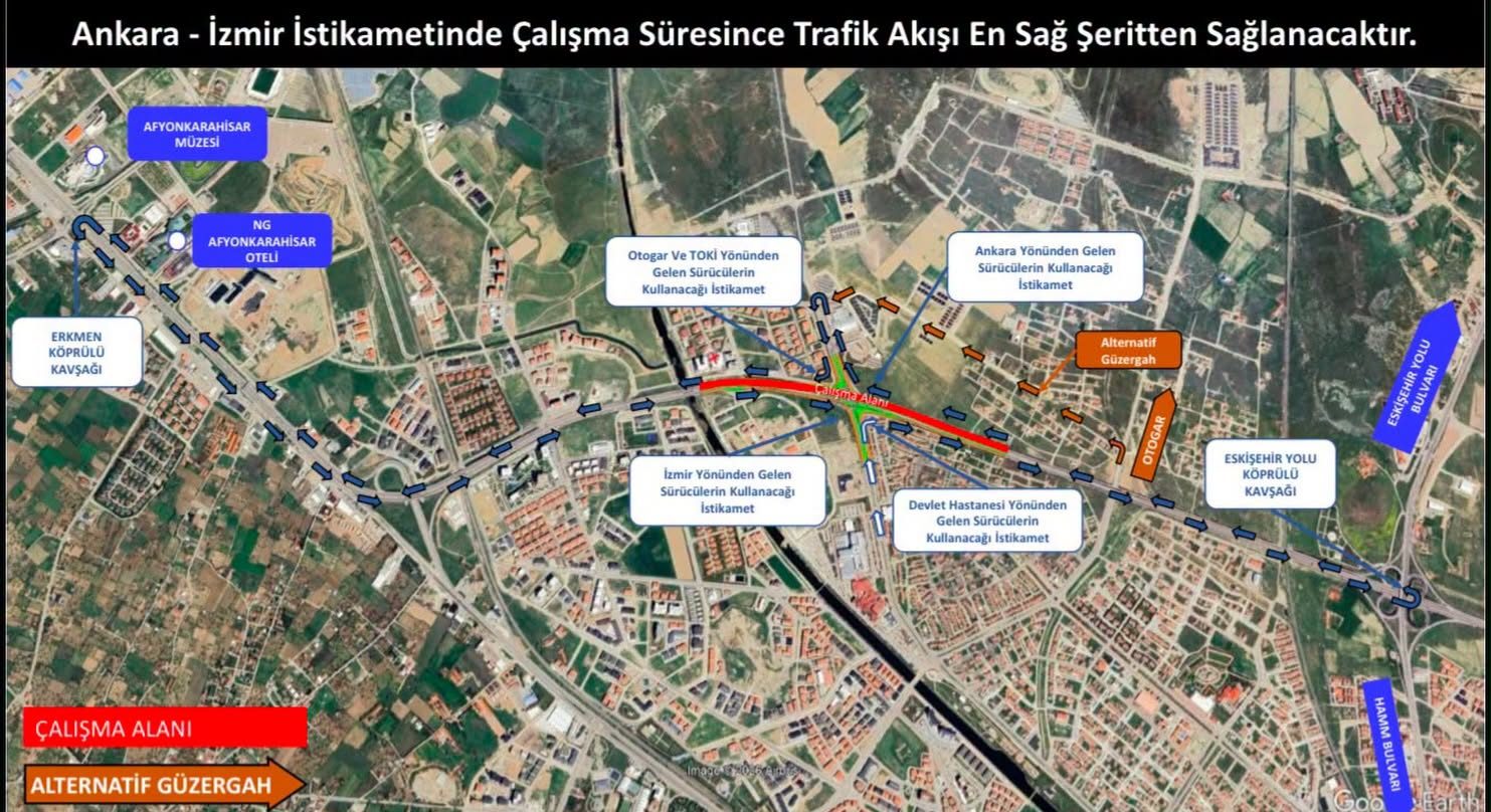 Otogar Kavşağı’nda asfalt çalışması: Bazı yollar kapanıyor