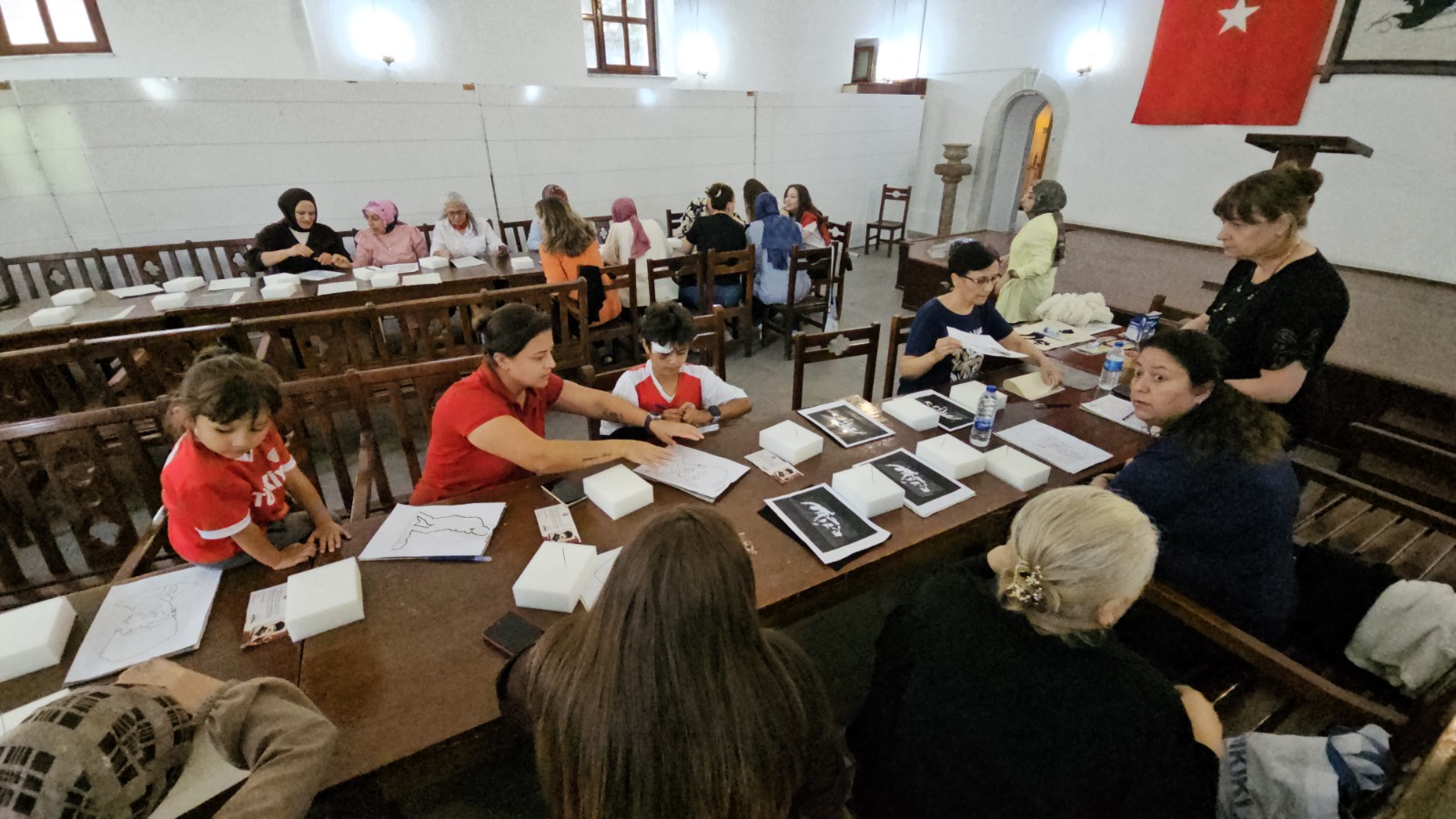 Zafer coşkusu keçe sanatıyla buluştu