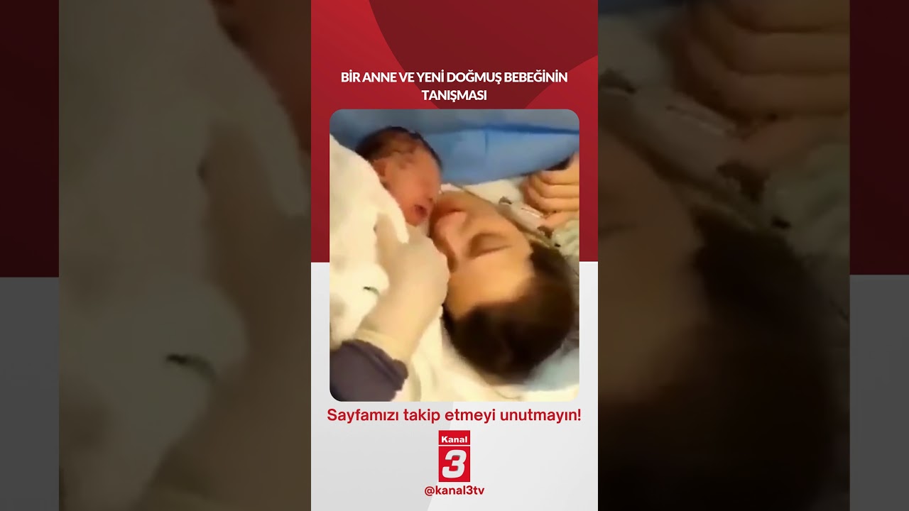 Bir anne ve yeni doğmuş bebeğinin tanışması….|