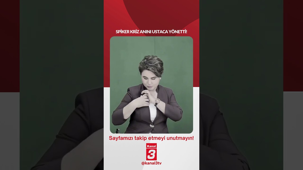 Spiker kriz anını ustaca yönetti!