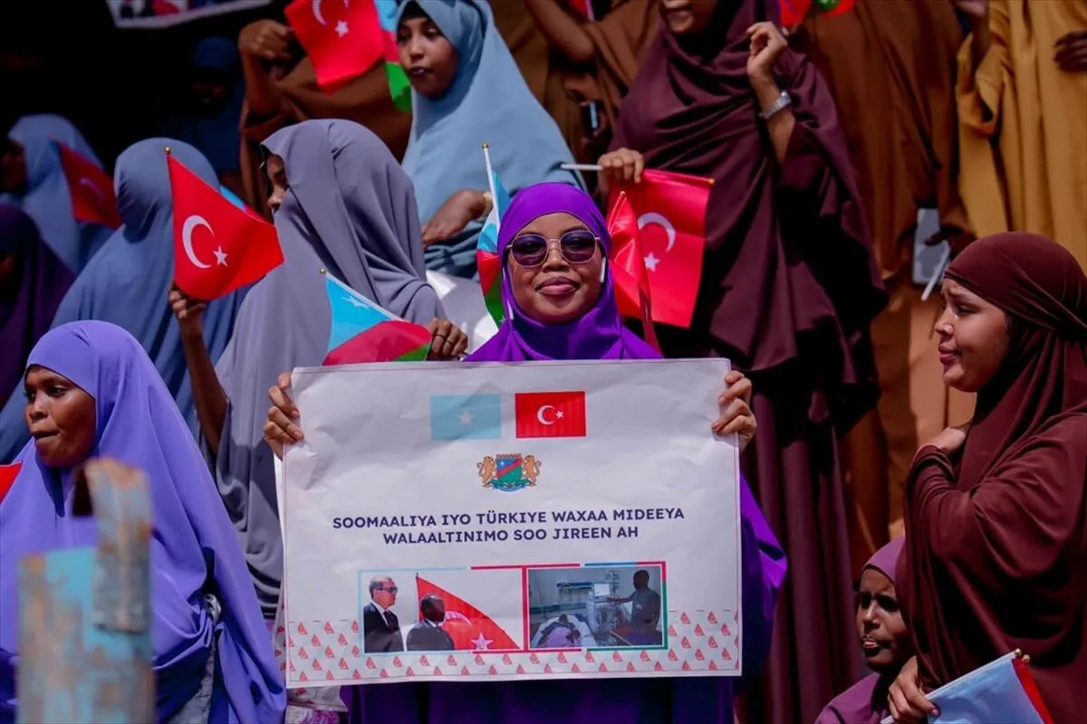 Somali'de Türkiye'ye destek gösterileri düzenlendi