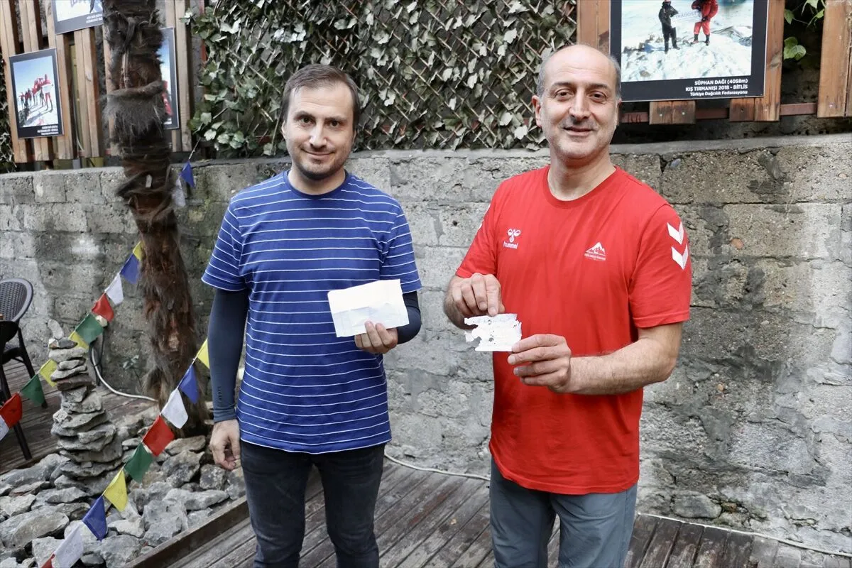 Kaçkarlar'da 1972'den kalan tarihi not bulundu