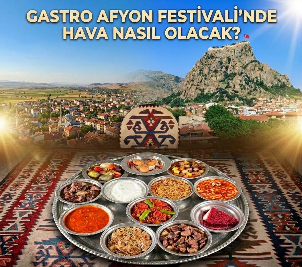 Gastro Afyon için geri sayım: Afyon’da festival boyunca hava nasıl olacak?