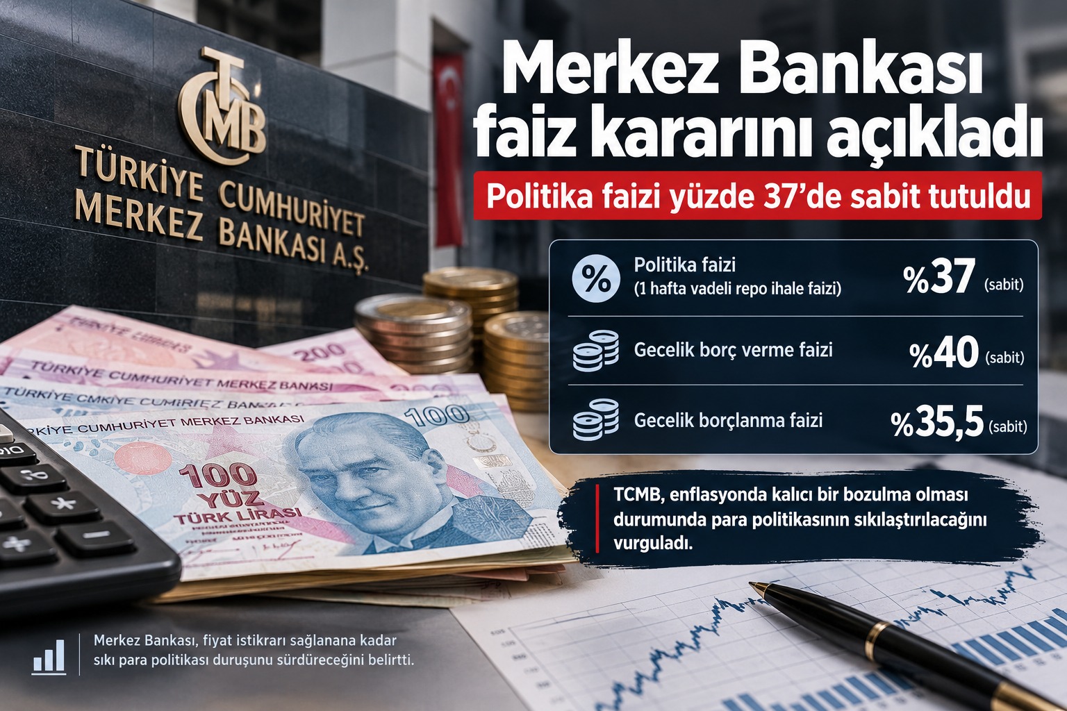 Merkez Bankası’nın faiz kararı şaşırtmadı