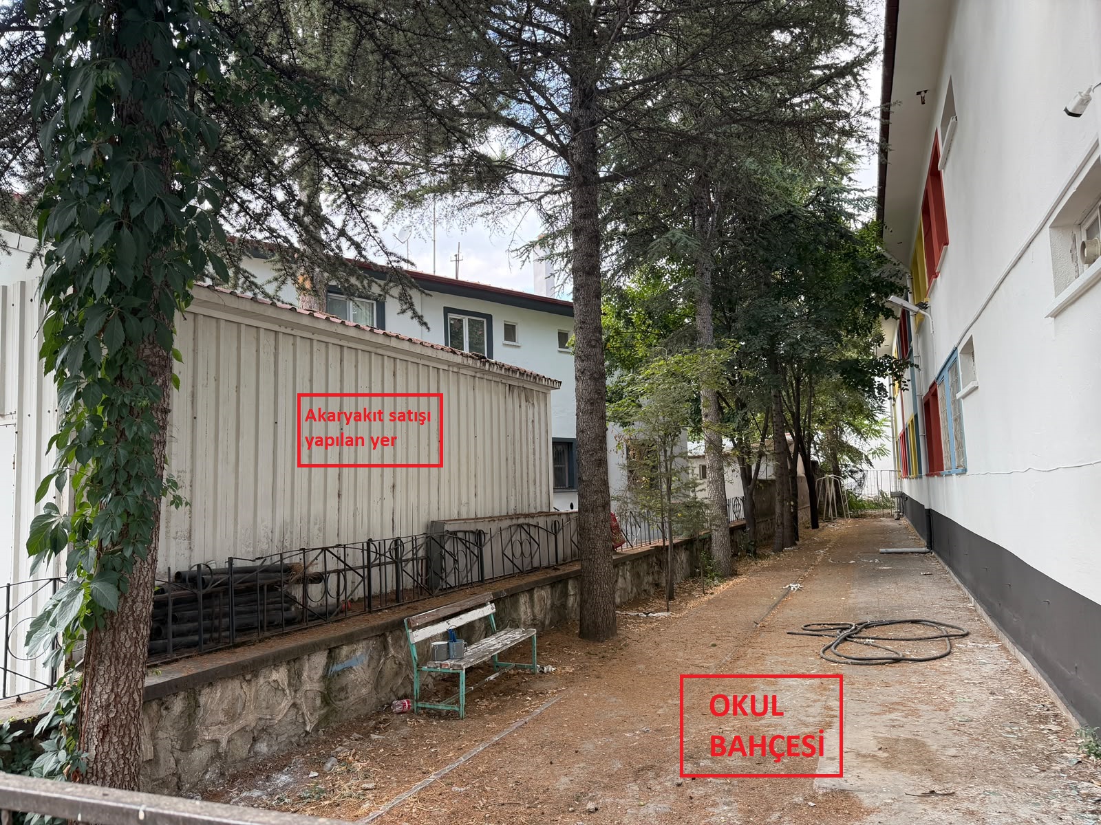 Şuhut’ta okul yanındaki akaryakıt satışı durduruldu