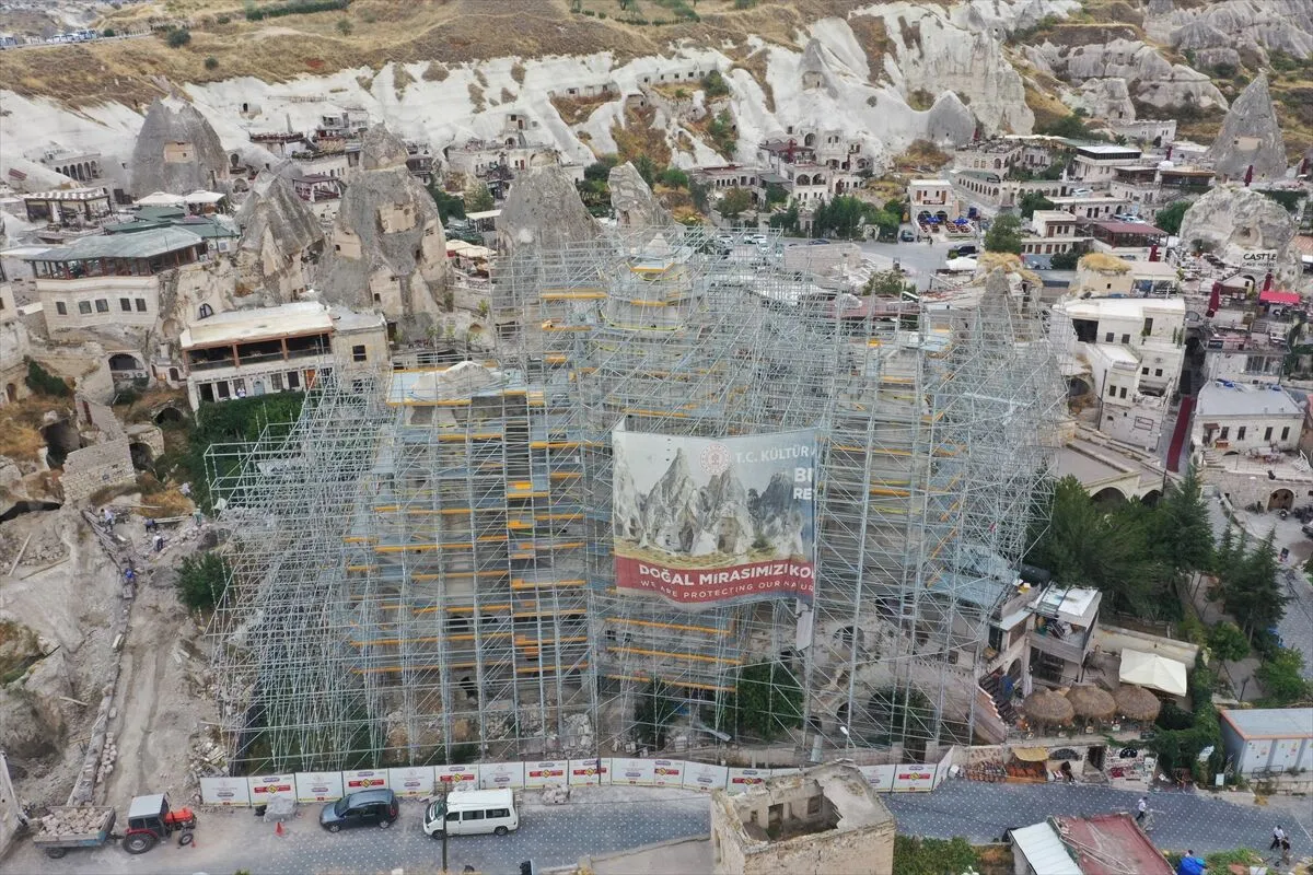 Kapadokya'da 5 peribacasının restorasyonunda sona gelindi 6 Kapadokya'da 5 peribacasının restorasyonunda sona gelindi
