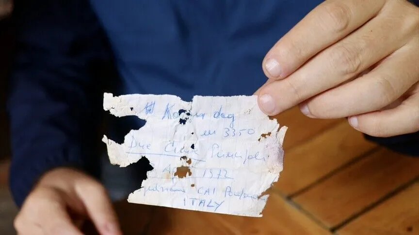Kaçkarlar’da 1972’den kalan tarihi not bulundu