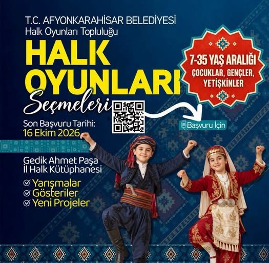 Çocuk, genç ve yetişkinlere yönelik gerçekleştirilecek halk oyunları kurslarına tüm