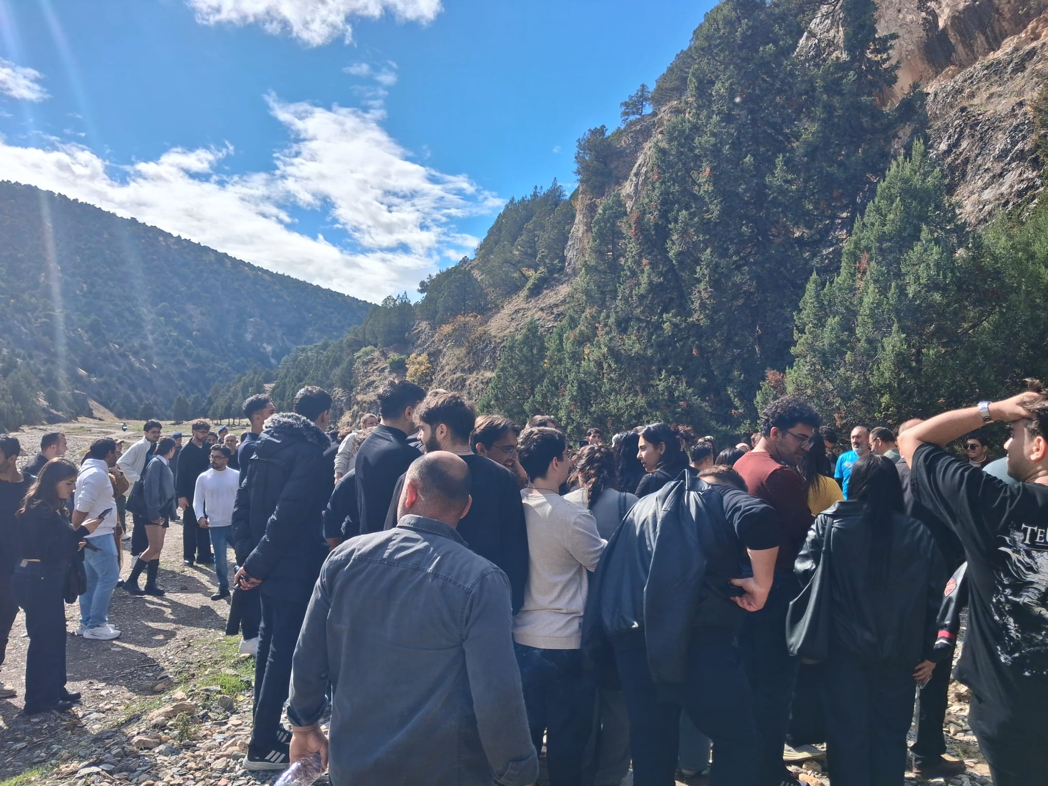 Beş üniversitenin öğrencileri birlikte tarihi anı yaşadılar