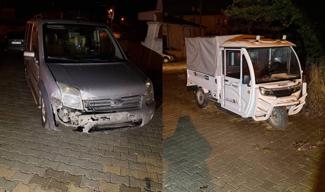 K.K. (53) idaresindeki 67 TZ 430 plakalı hafif ticari araç,
