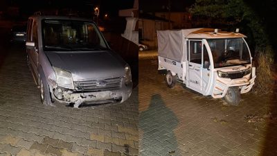 K.K. (53) idaresindeki 67 TZ 430 plakalı hafif ticari araç,