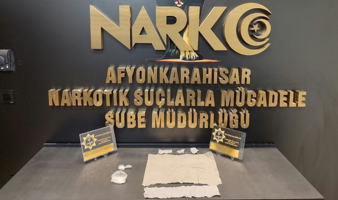Afyonkarahisar Emniyet Müdürlüğü Narkotik Suçlarla Mücadele Şube Müdürlüğü ile İstihbarat